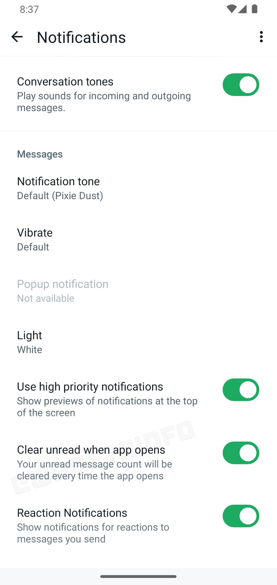 whatsapp beta unread notification